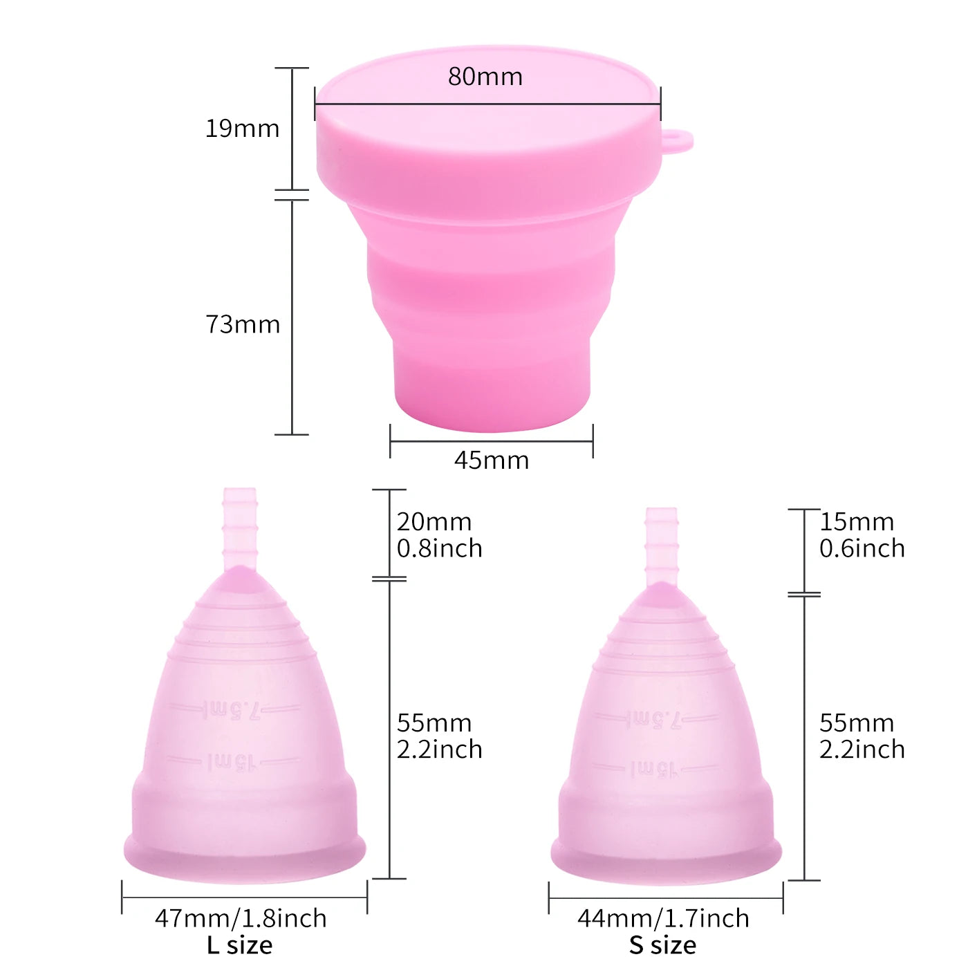 Stérilisateur pour coupe menstruelle – Silicone de qualité médicale