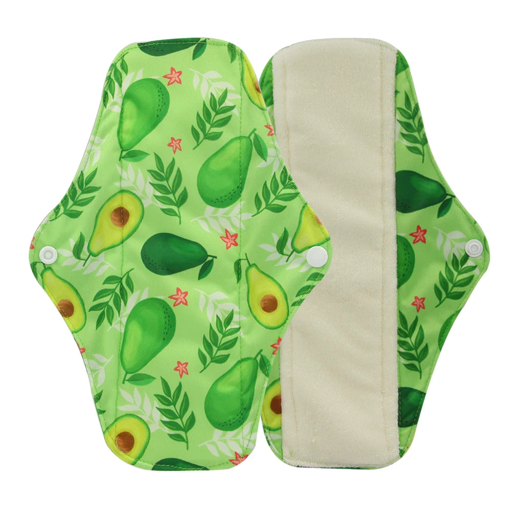 Serviettes hygiéniques réutilisables en charbon de bambou – Protège-slips lavables