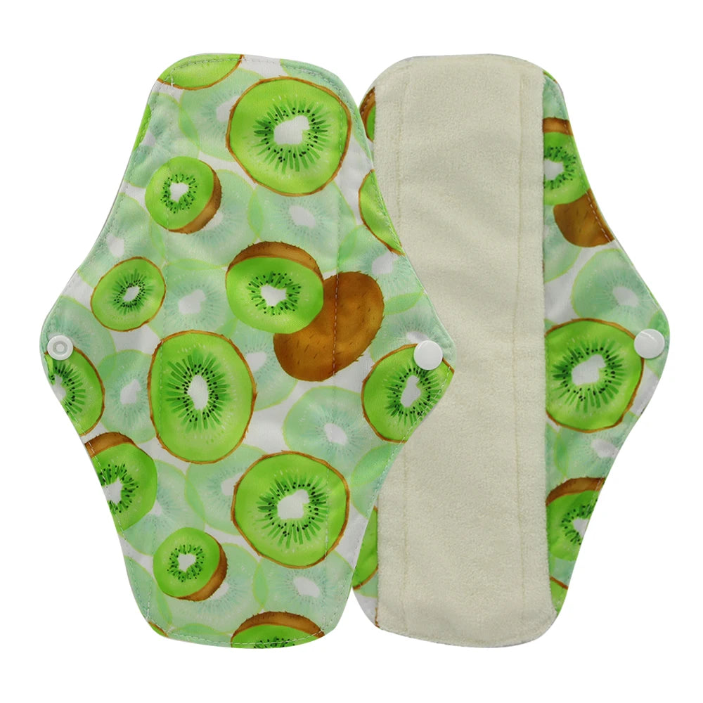 Serviettes hygiéniques réutilisables en charbon de bambou – Protège-slips lavables