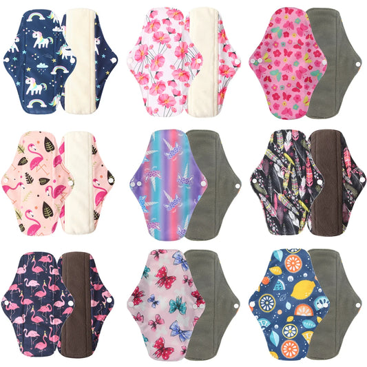 Reusable Bamboo Charcoal Sanitary Pads – Washable Period Liners