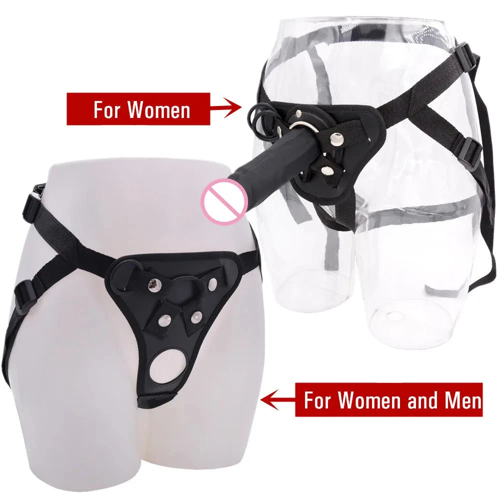 Culotte à sangle portable avec gode réaliste
