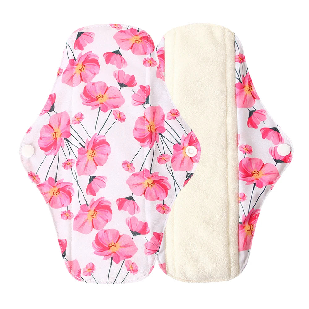 Serviettes hygiéniques réutilisables en charbon de bambou – Protège-slips lavables