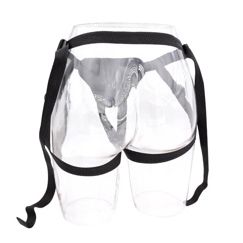 Culotte à sangle portable avec gode réaliste