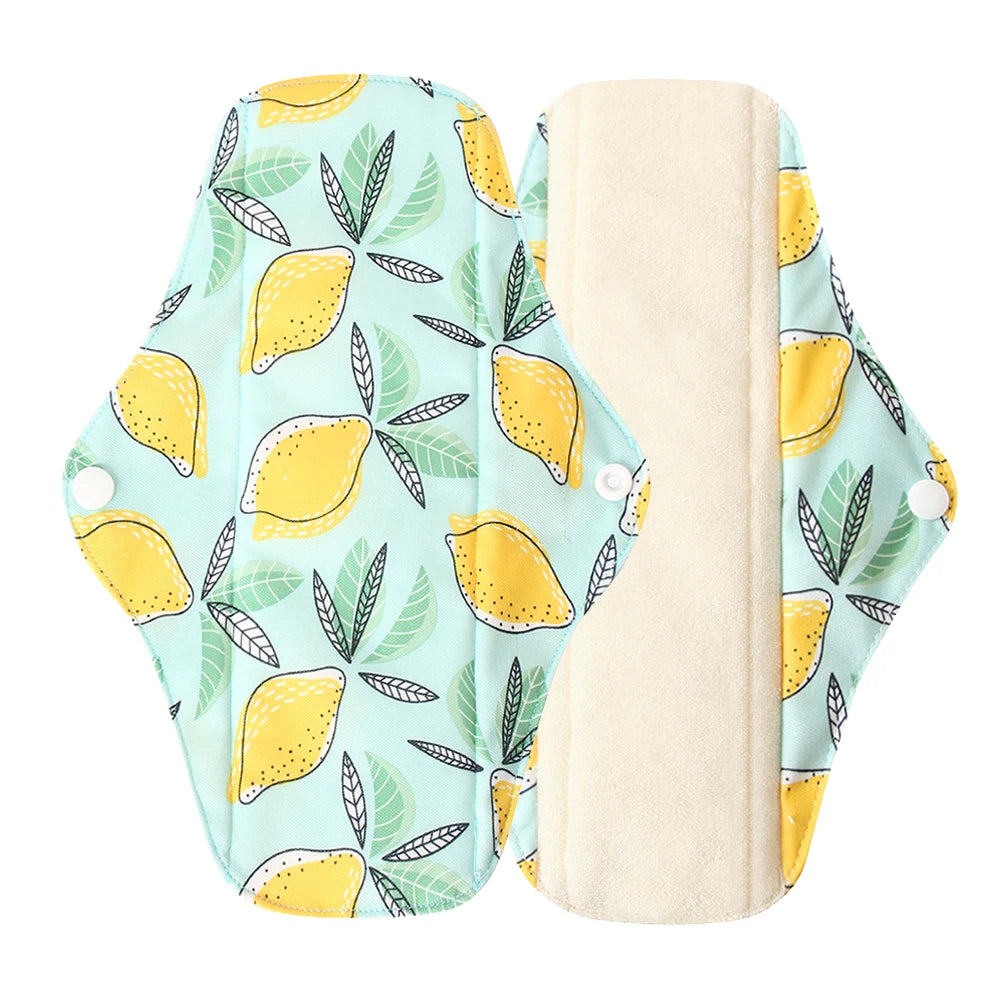 Serviettes hygiéniques réutilisables en charbon de bambou – Protège-slips lavables
