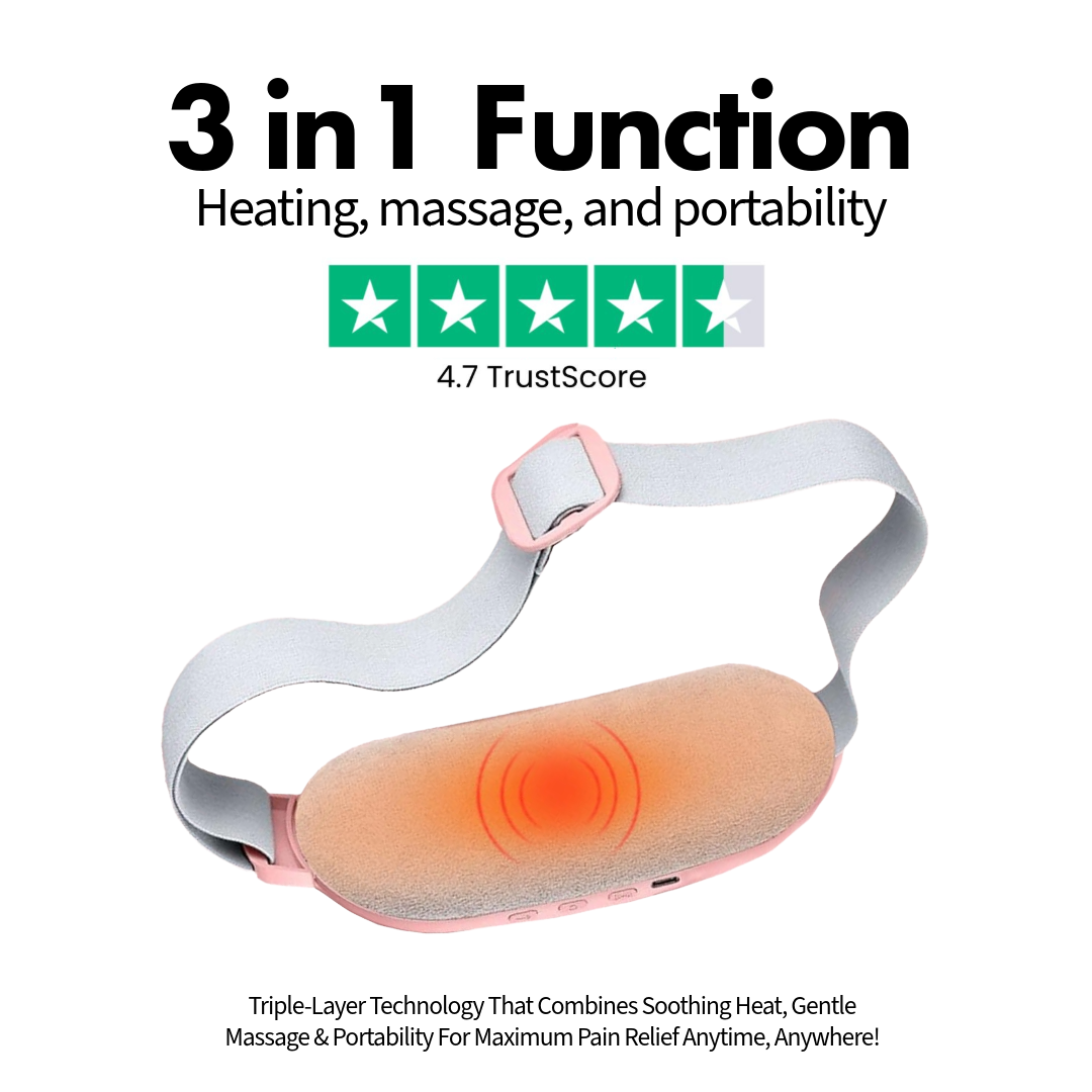 Ceinture chauffante électrique – Soulage les crampes menstruelles et réchauffe l'abdomen
