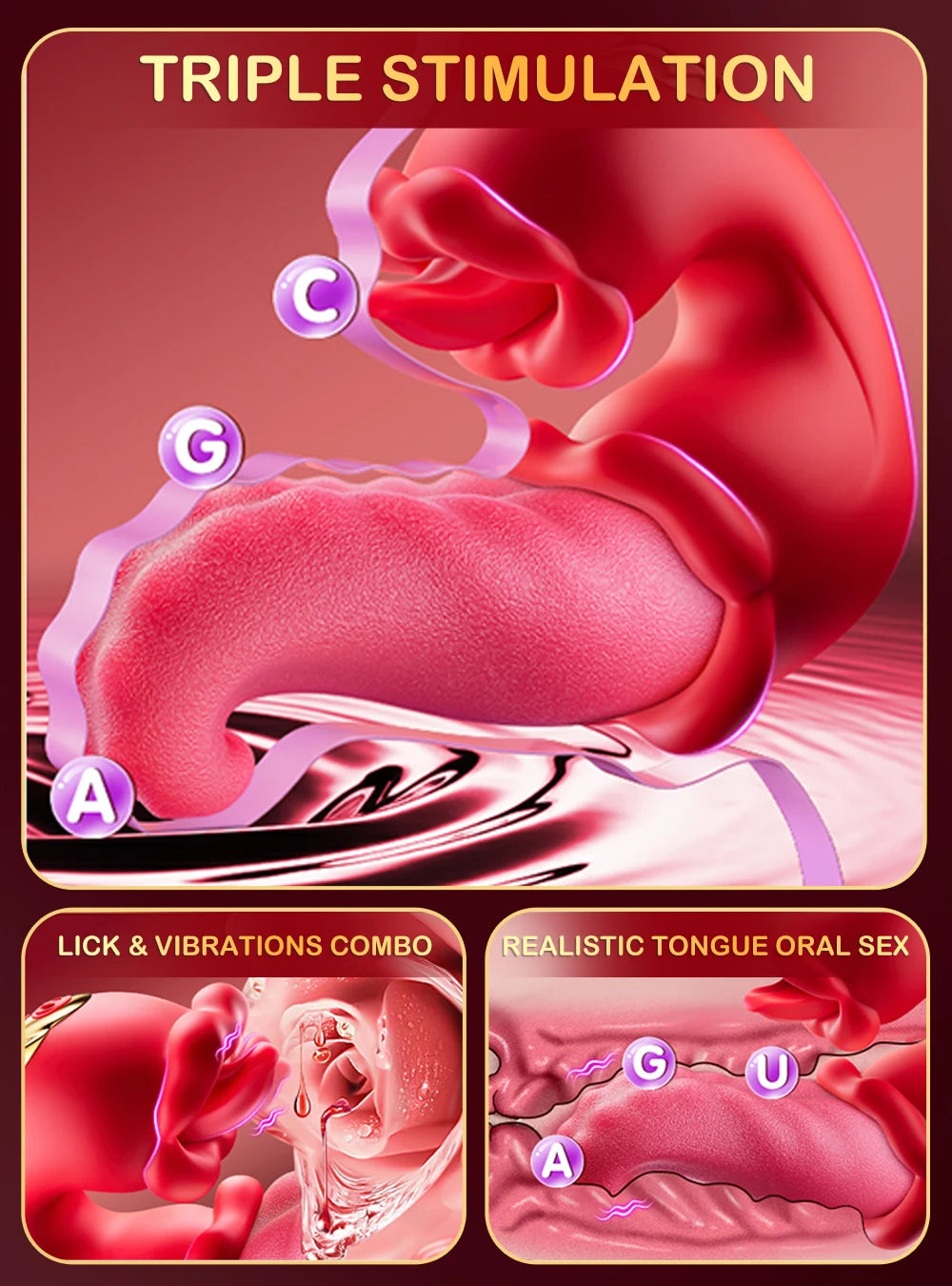 Vibromasseur à langue pivotante pour femme, outil de masturbation féminine, jouet sexuel, stimulateur de vibrations, gode rose, jouets sexuels pour 18 adultes