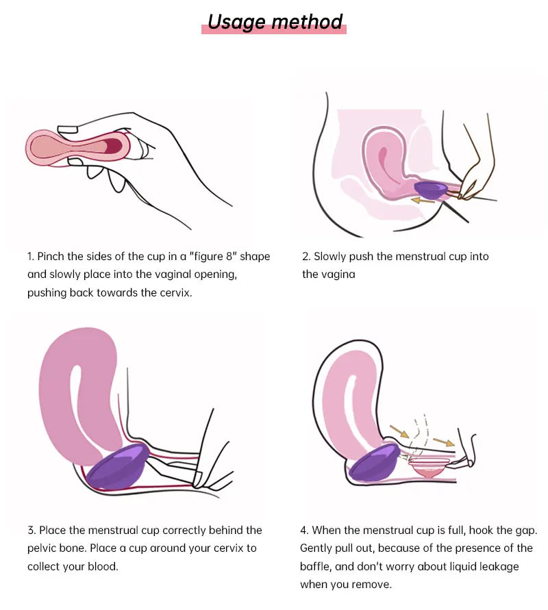 Disque menstruel réutilisable – Coupe menstruelle en silicone souple