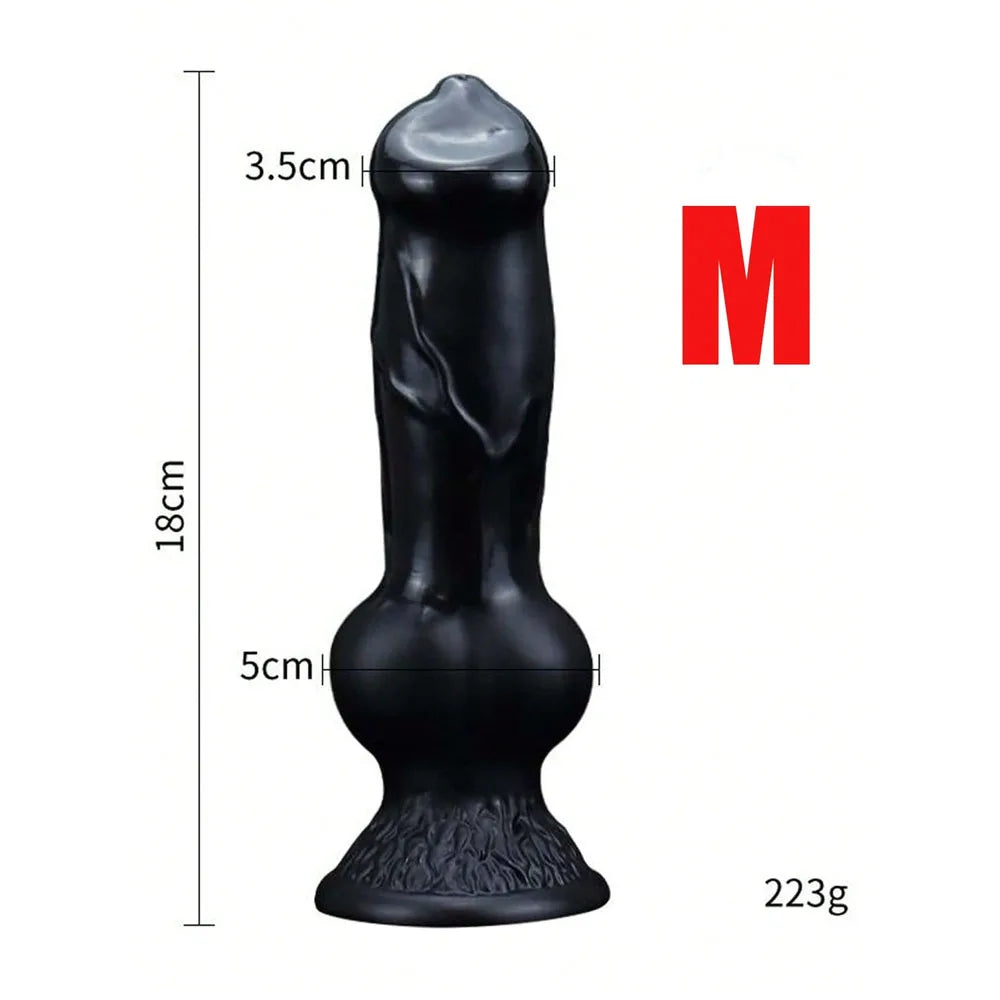 Gode énorme animal/chien, pénis réaliste avec ventouse, gros plug anal, bite géante monstrueuse, fournitures pour adultes pour hommes et femmes