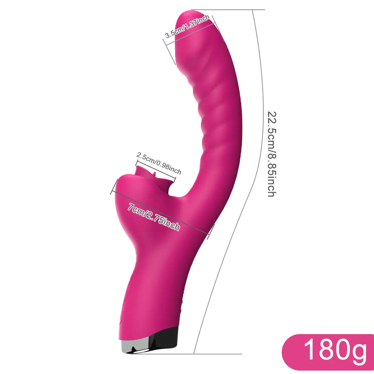 Vibromasseur léchant la langue 2 en 1 pour femme adulte, jouet sexuel, gode, vibromasseur, stimulateur de clitoris avec 20 vitesses.