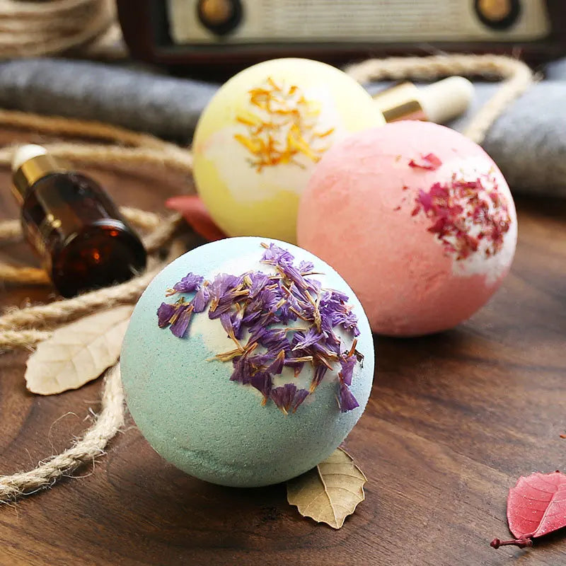 Coffret cadeau de bombes de bain aux huiles essentielles