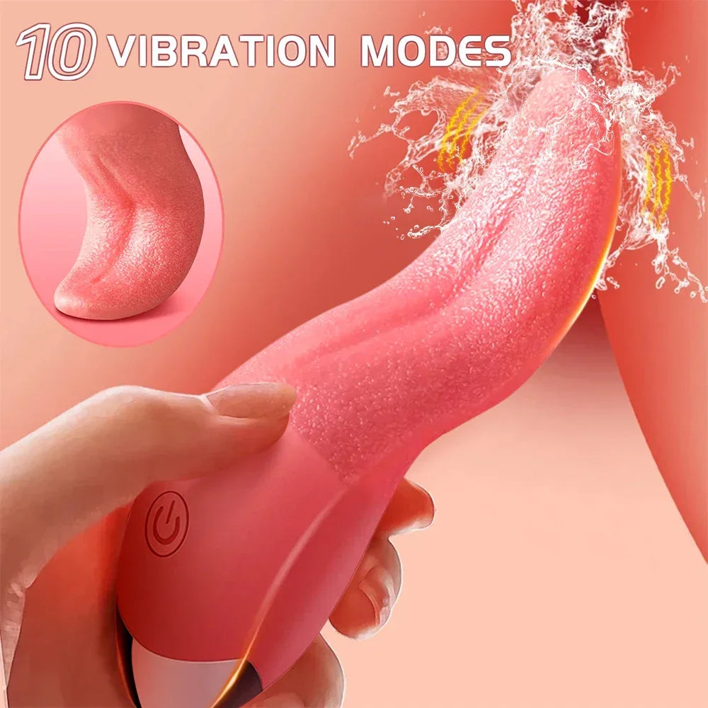Vibromasseur à langue pivotante pour femme, outil de masturbation féminine, jouet sexuel, stimulateur de vibrations, gode rose, jouets sexuels pour 18 adultes