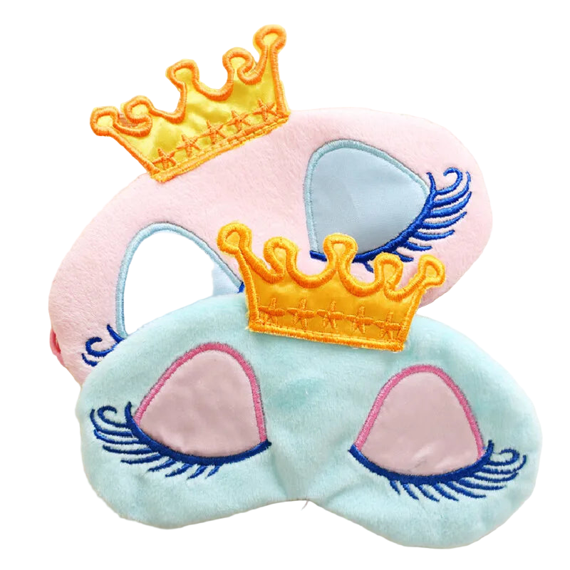 Masque de sommeil dessin animé – Visière rose pour femmes et filles