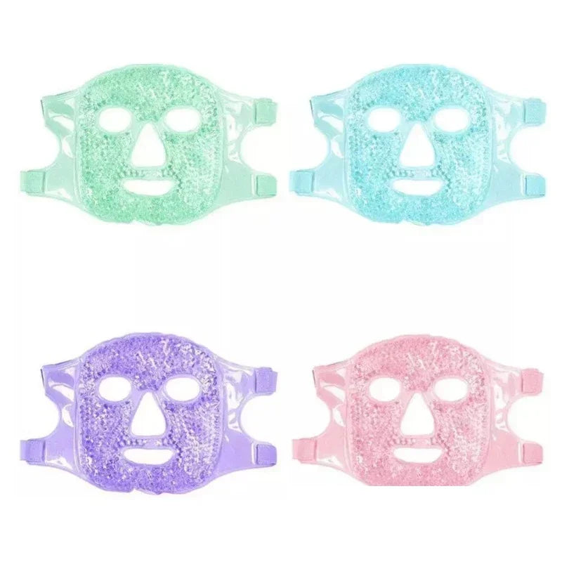 Masque visage et yeux aux perles de gel SPA – Thérapie par le chaud et le froid