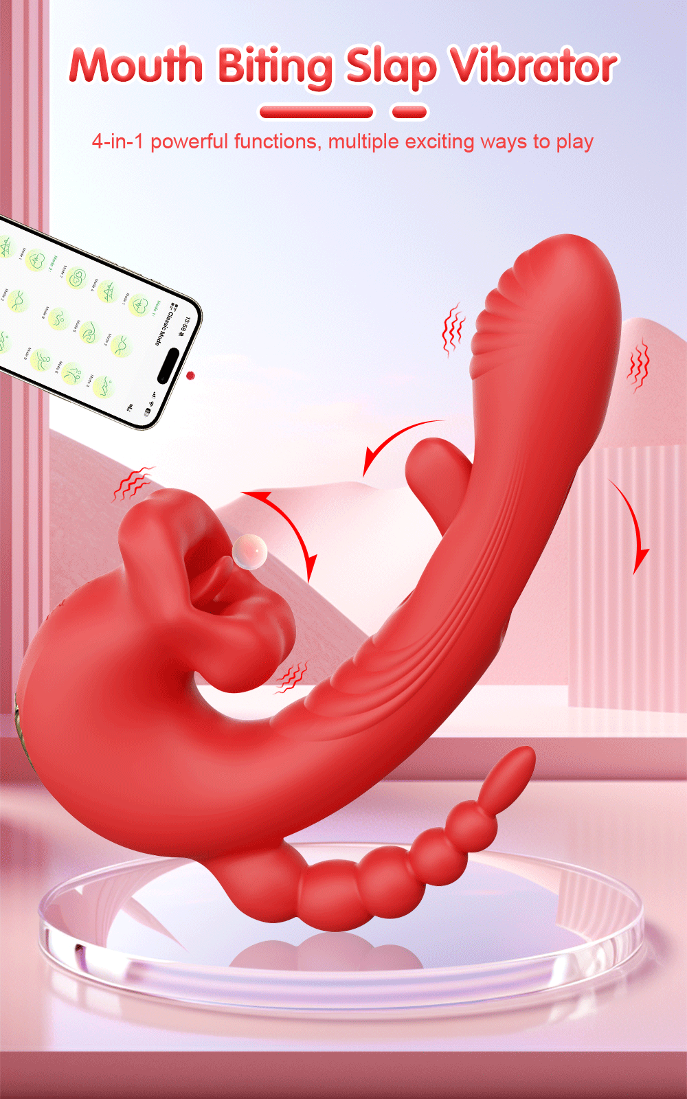 Vibromasseur à langue pivotante pour femme, outil de masturbation féminine, jouet sexuel, stimulateur de vibrations, gode rose, jouets sexuels pour 18 adultes