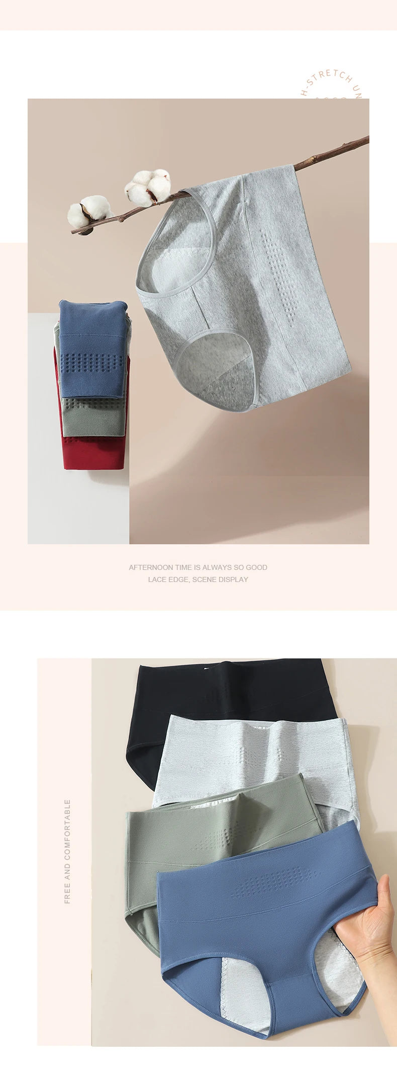 Culotte menstruelle anti-fuites taille haute – Culottes grande taille