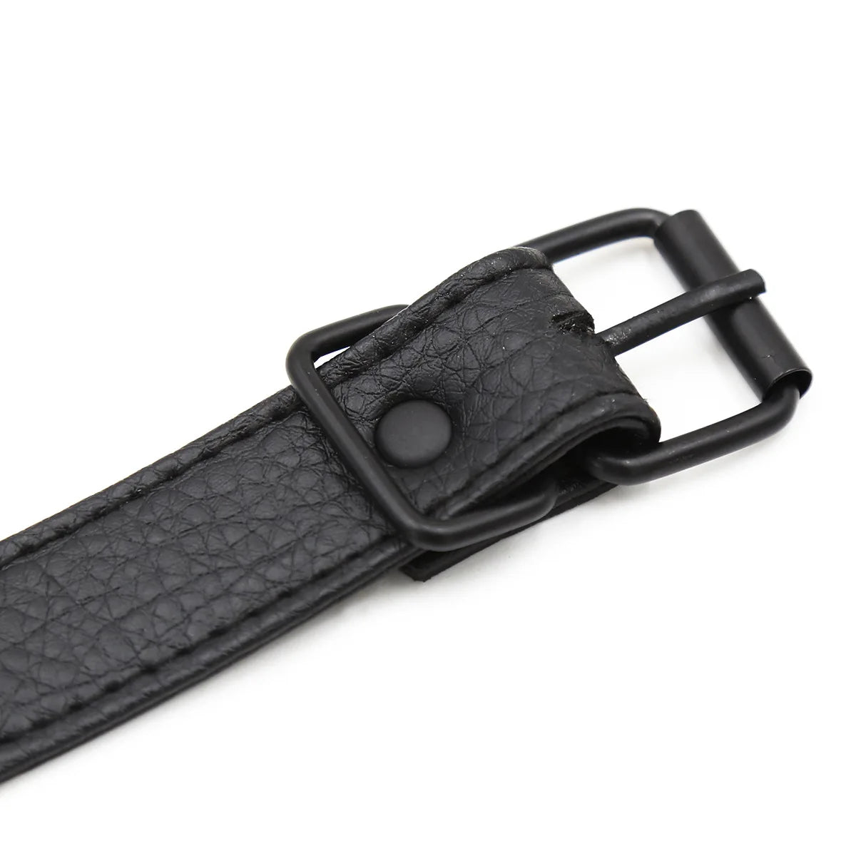 Bracelet manchette bondage en cuir avec boucles, style gothique punk, réglable, pour homme, mode et fête