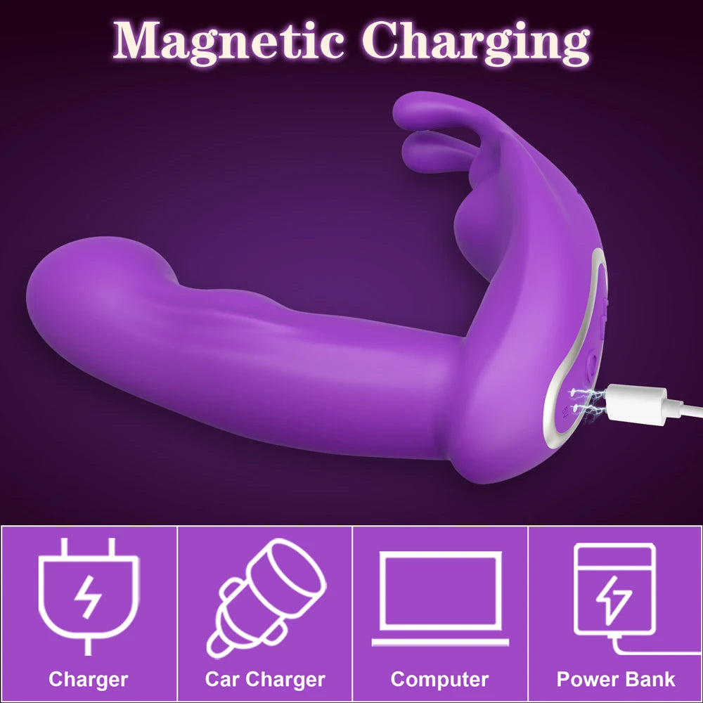 Vibromasseur point G avec application, culotte vaginale, vibromasseur lapin pour femme, stimulateur de clitoris, masturbateur féminin, jouets sexuels pour adultes