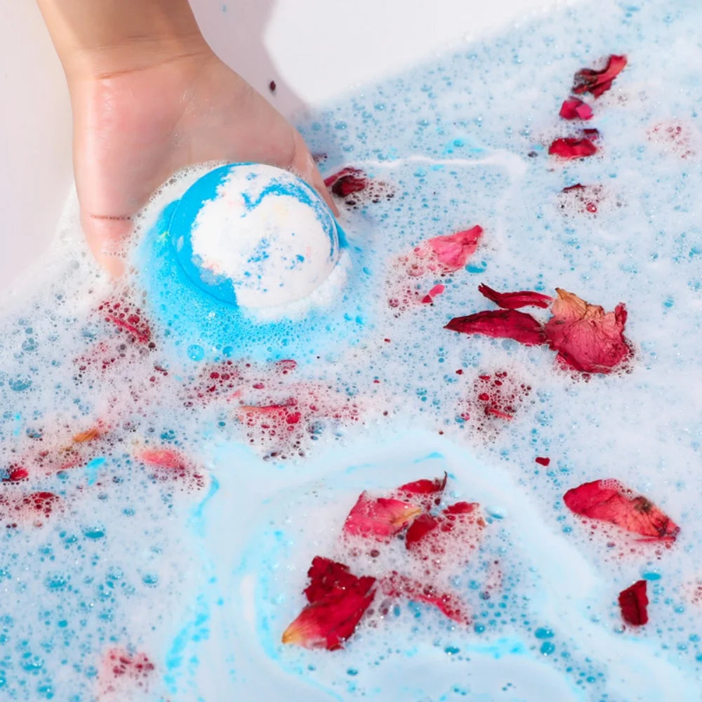 Coffret cadeau de bombes de bain aux huiles essentielles