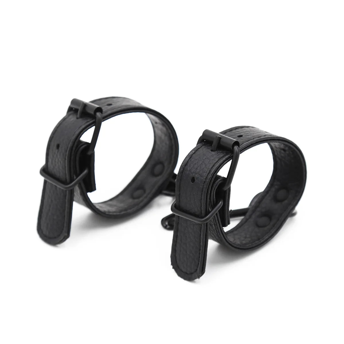 Bracelet manchette bondage en cuir avec boucles, style gothique punk, réglable, pour homme, mode et fête