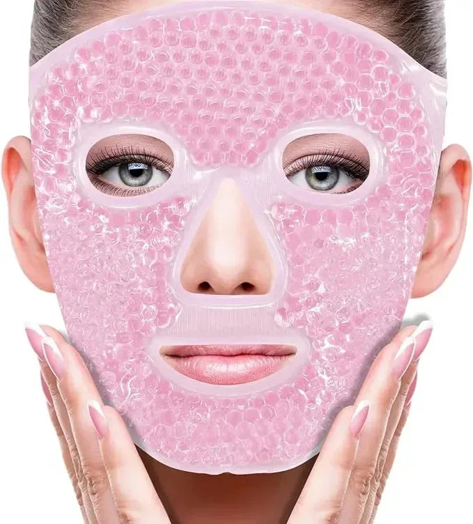 Masque visage et yeux aux perles de gel SPA – Thérapie par le chaud et le froid
