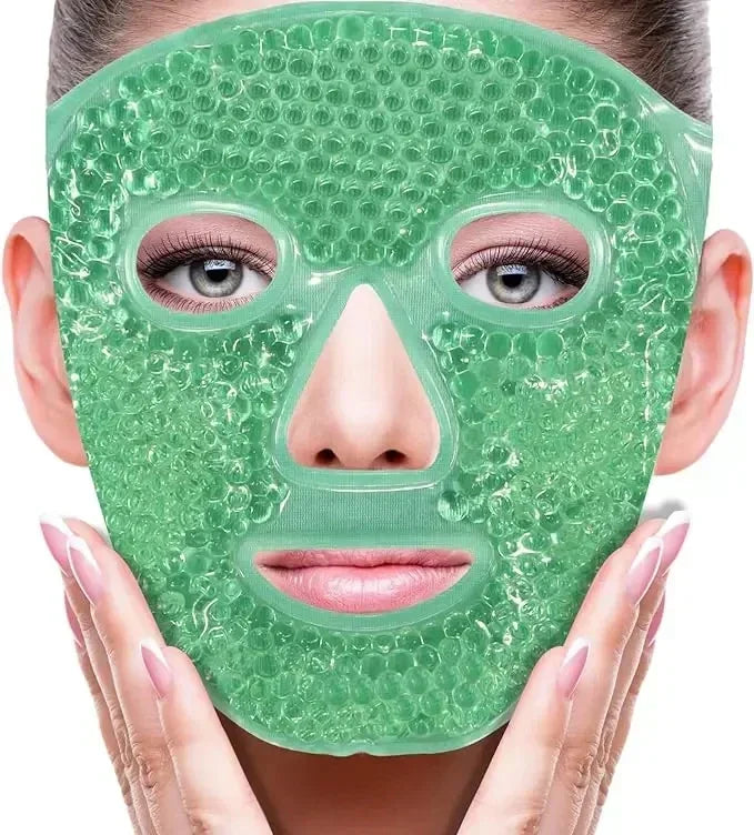 Masque visage et yeux aux perles de gel SPA – Thérapie par le chaud et le froid