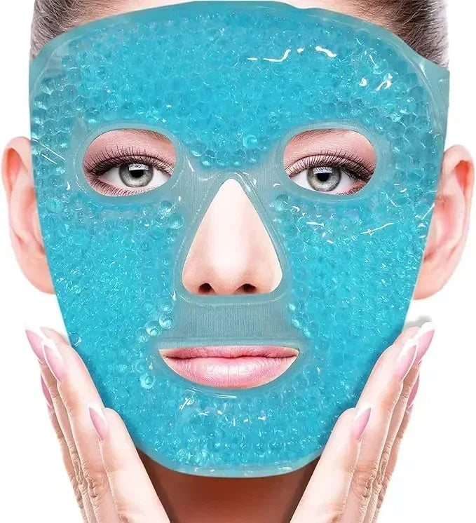 Masque visage et yeux aux perles de gel SPA – Thérapie par le chaud et le froid