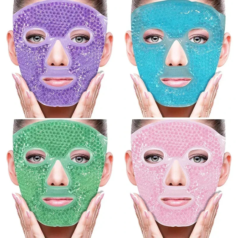 Masque visage et yeux aux perles de gel SPA – Thérapie par le chaud et le froid