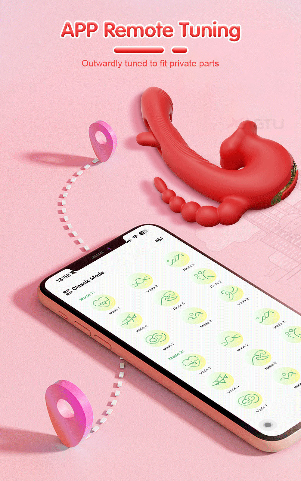 Vibromasseur à langue pivotante pour femme, outil de masturbation féminine, jouet sexuel, stimulateur de vibrations, gode rose, jouets sexuels pour 18 adultes