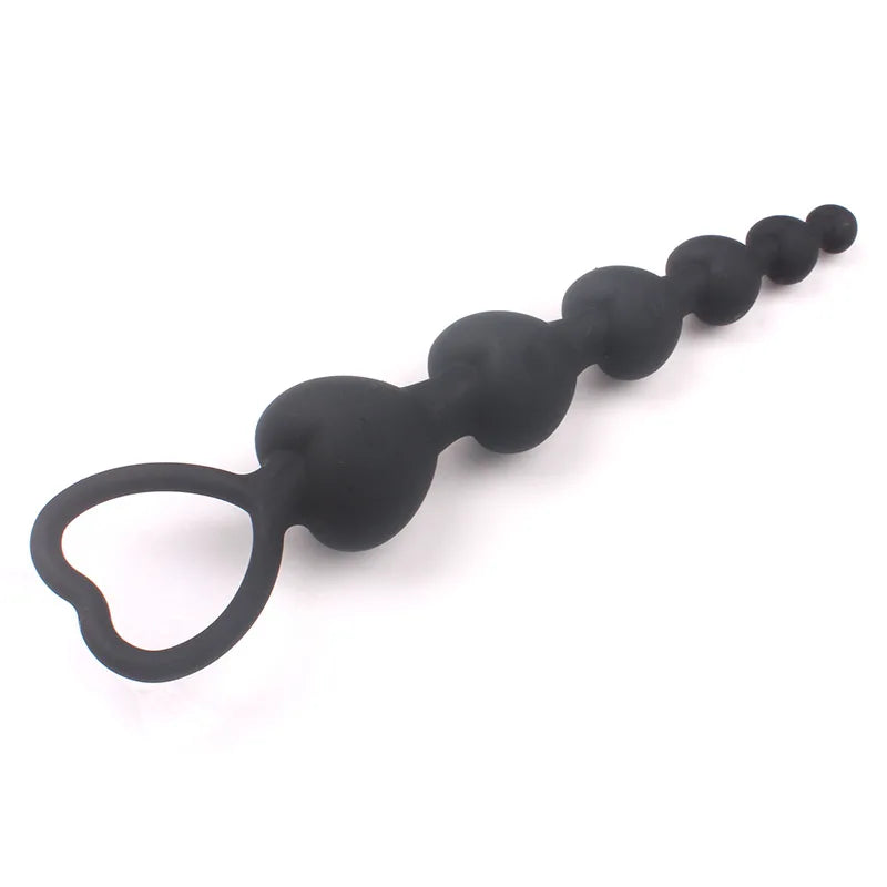 Plug anal souple en forme de cœur, grosses boules en silicone, stimulation du point G, pour adultes, couple, sexy, nouveauté 2022