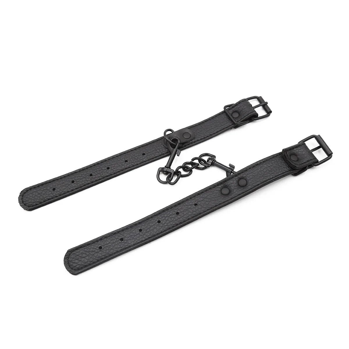 Bracelet manchette bondage en cuir avec boucles, style gothique punk, réglable, pour homme, mode et fête