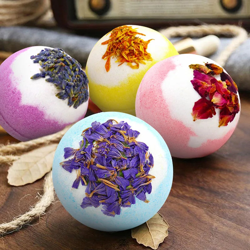 Coffret cadeau de bombes de bain aux huiles essentielles