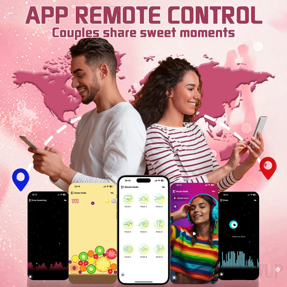 Vibromasseur point G avec application, culotte vaginale, vibromasseur lapin pour femme, stimulateur de clitoris, masturbateur féminin, jouets sexuels pour adultes