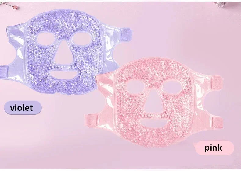 Masque visage et yeux aux perles de gel SPA – Thérapie par le chaud et le froid