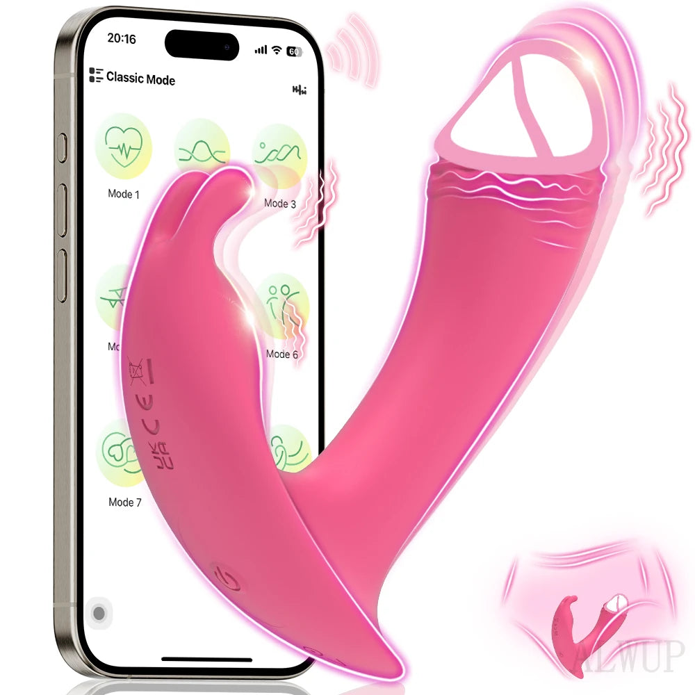 Vibromasseur point G avec application, culotte vaginale, vibromasseur lapin pour femme, stimulateur de clitoris, masturbateur féminin, jouets sexuels pour adultes