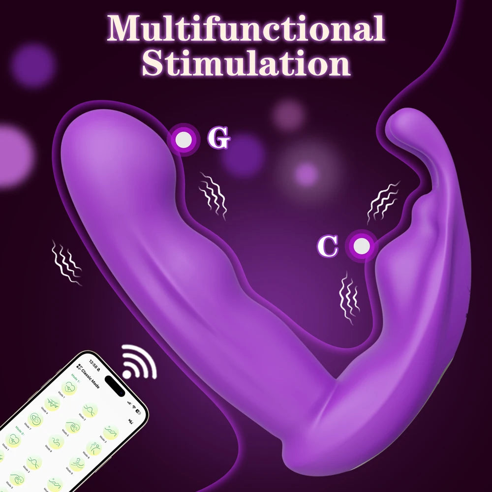 Vibromasseur point G avec application, culotte vaginale, vibromasseur lapin pour femme, stimulateur de clitoris, masturbateur féminin, jouets sexuels pour adultes