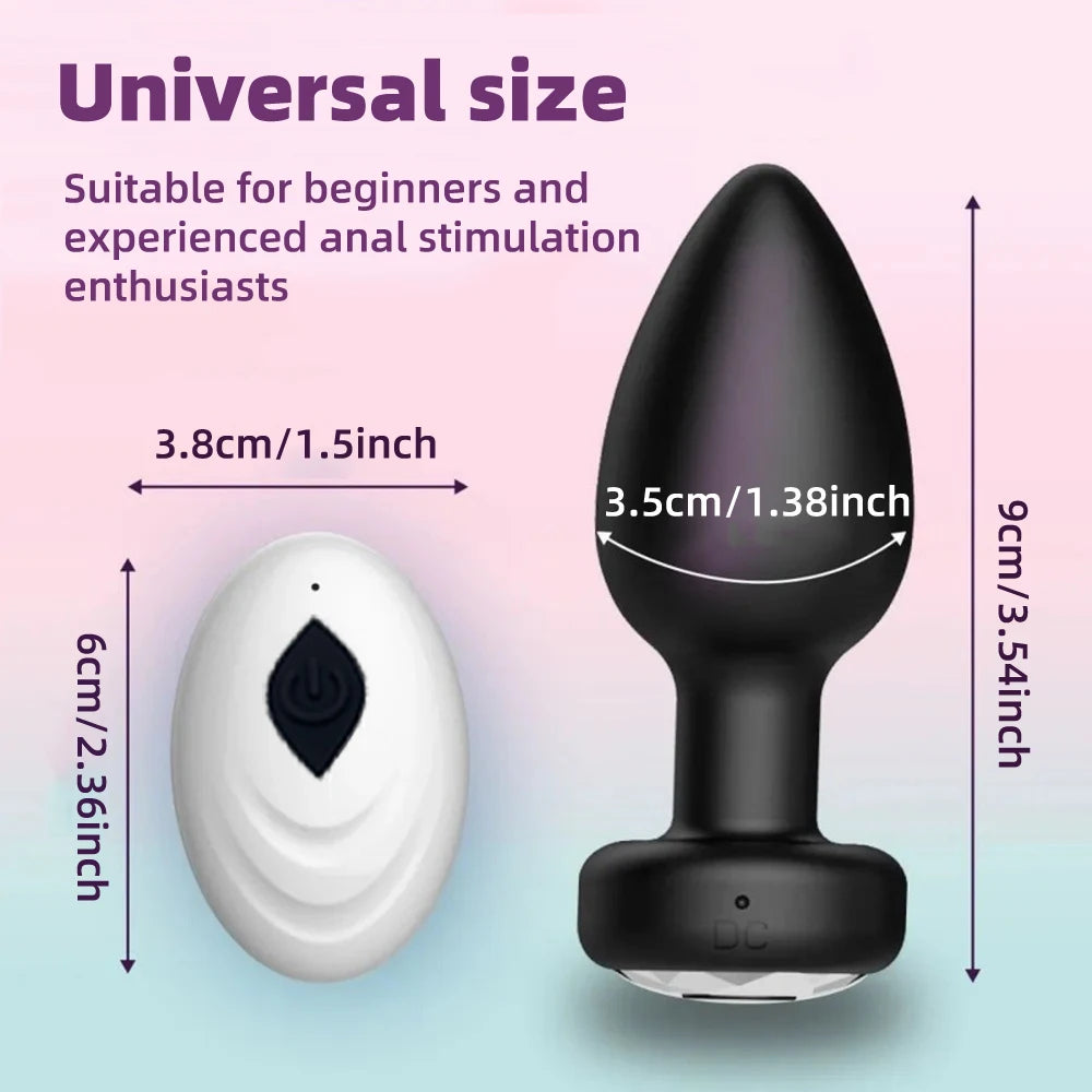 Vibromasseur anal sans fil avec télécommande, plug anal, masseur de prostate, masturbateur vaginal féminin, jouets sexuels pour adultes, femmes et hommes gays
