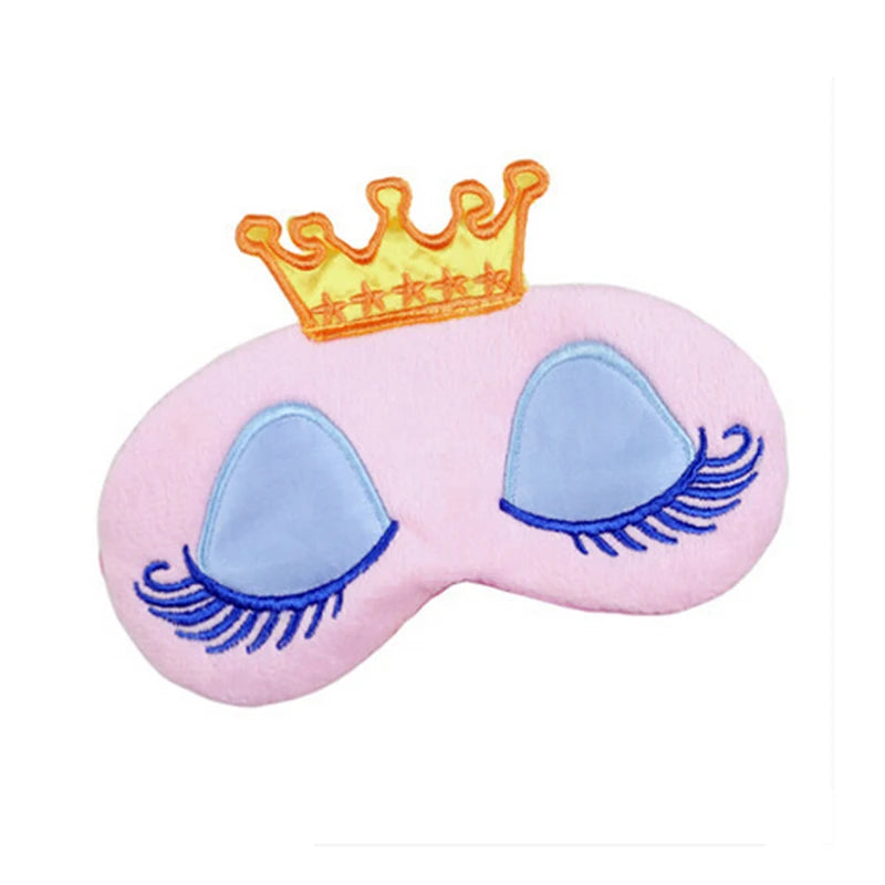 Masque de sommeil dessin animé – Visière rose pour femmes et filles