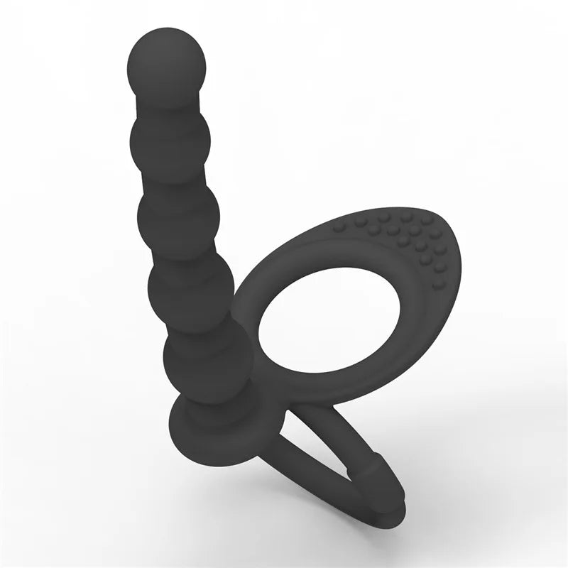 Vibromasseur double pénétration en silicone – Plug anal et jouet pour couple