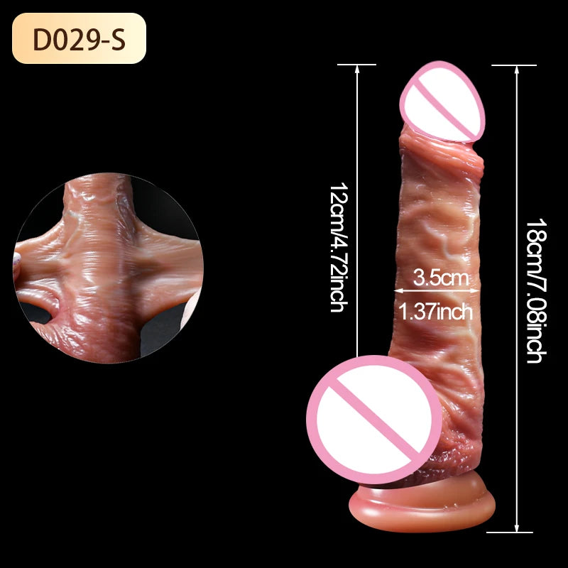 Gode réaliste pour femme, machine à sexe pour prépuce coulissant, masturbateur anal, gode ceinture, gros pénis, jouets sexuels pour adultes, 18 ans