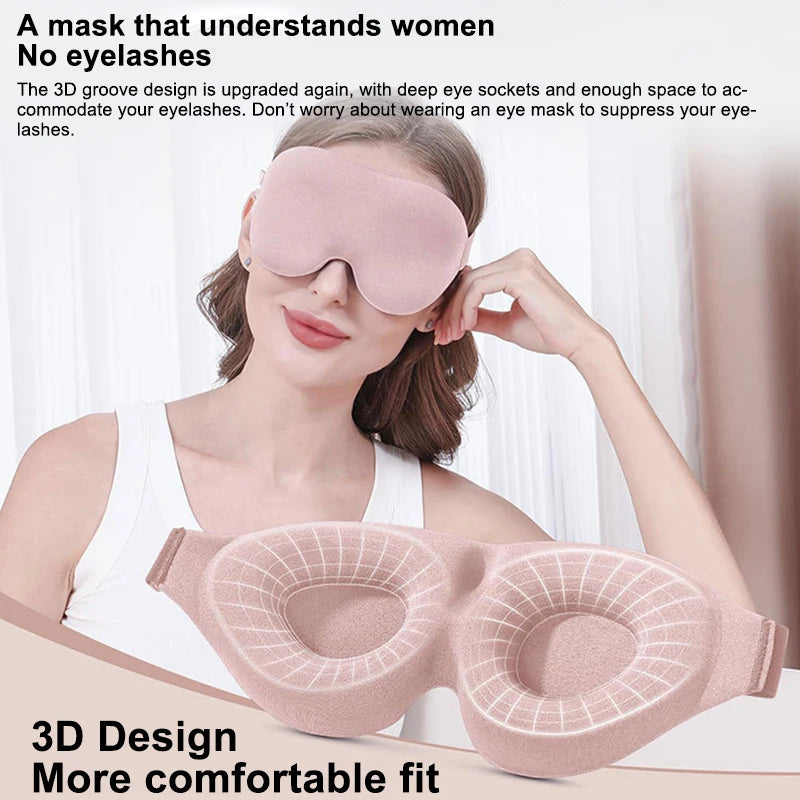 Masque de sommeil 3D – Bandeau doux pour un sommeil réparateur