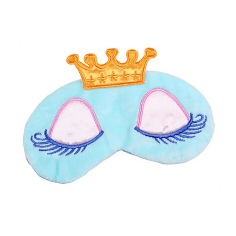 Masque de sommeil dessin animé – Visière rose pour femmes et filles