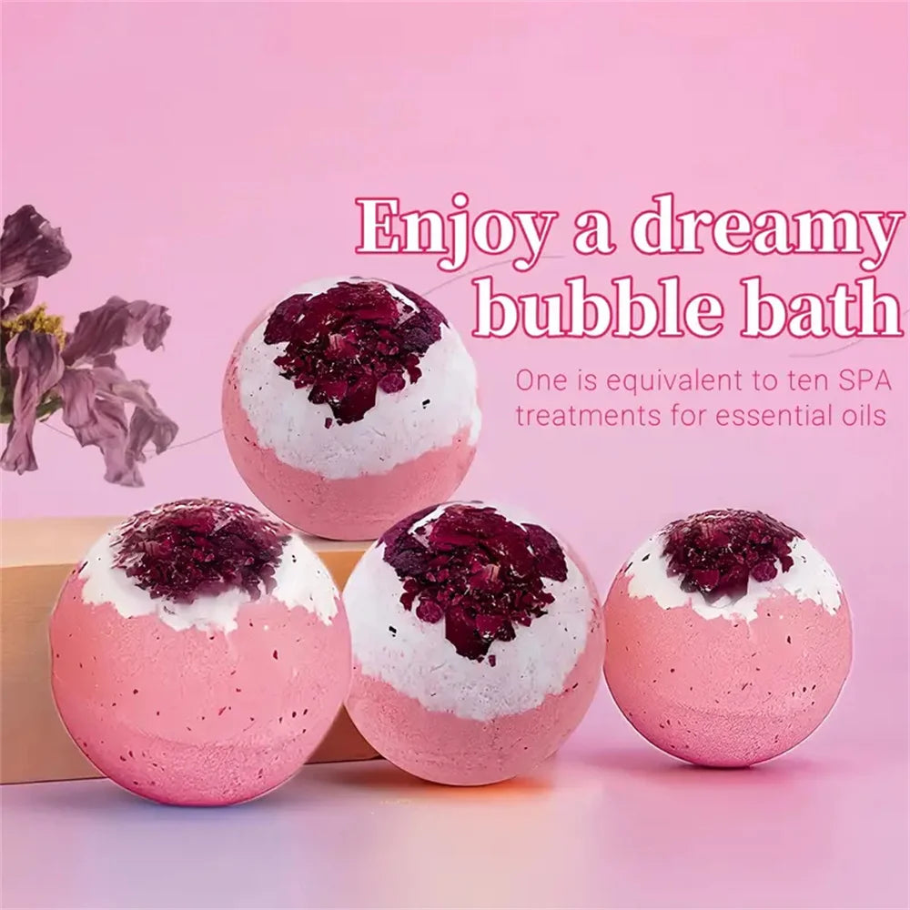 Coffret cadeau de bombes de bain aux huiles essentielles