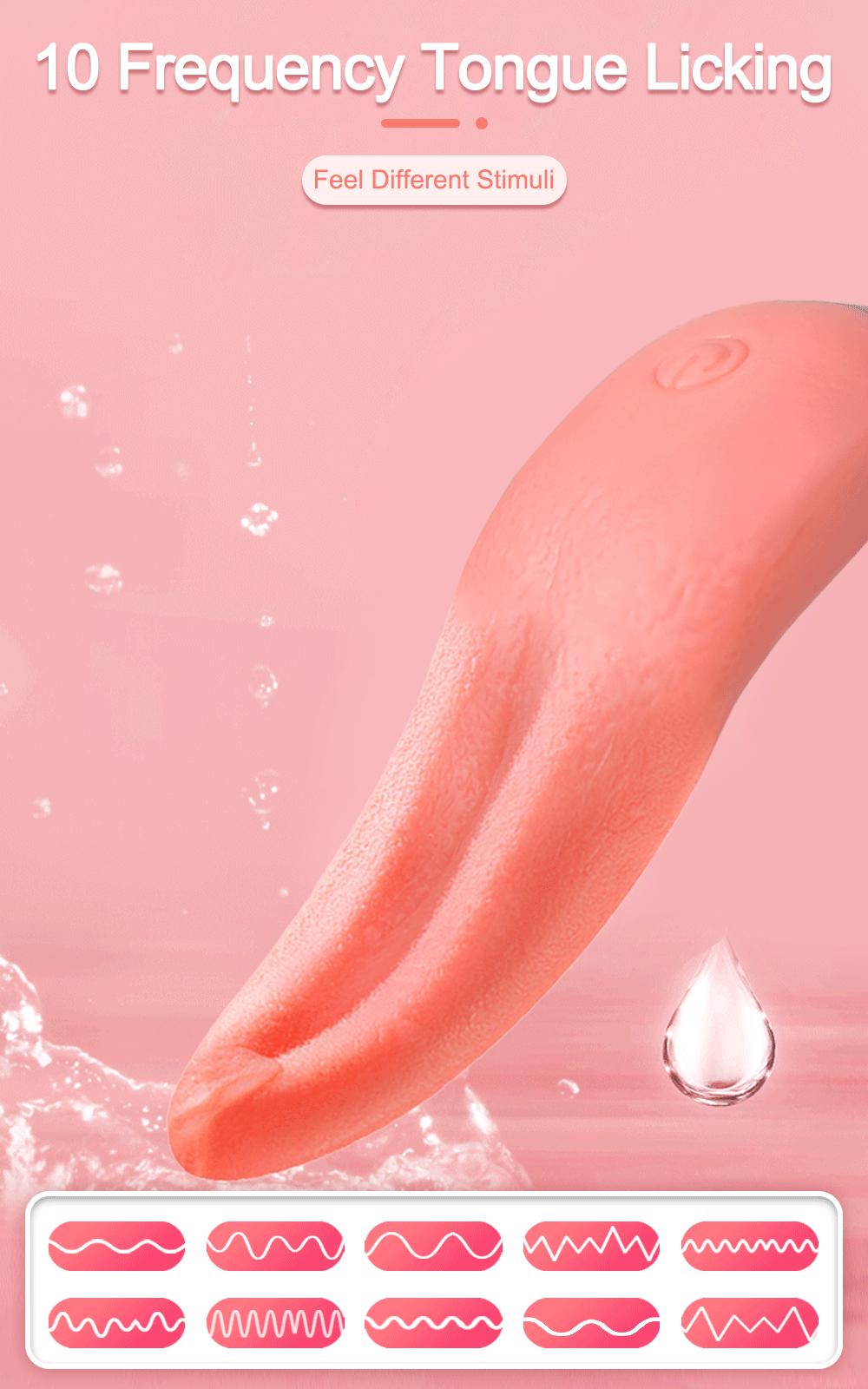 Vibromasseur à langue pivotante pour femme, outil de masturbation féminine, jouet sexuel, stimulateur de vibrations, gode rose, jouets sexuels pour 18 adultes