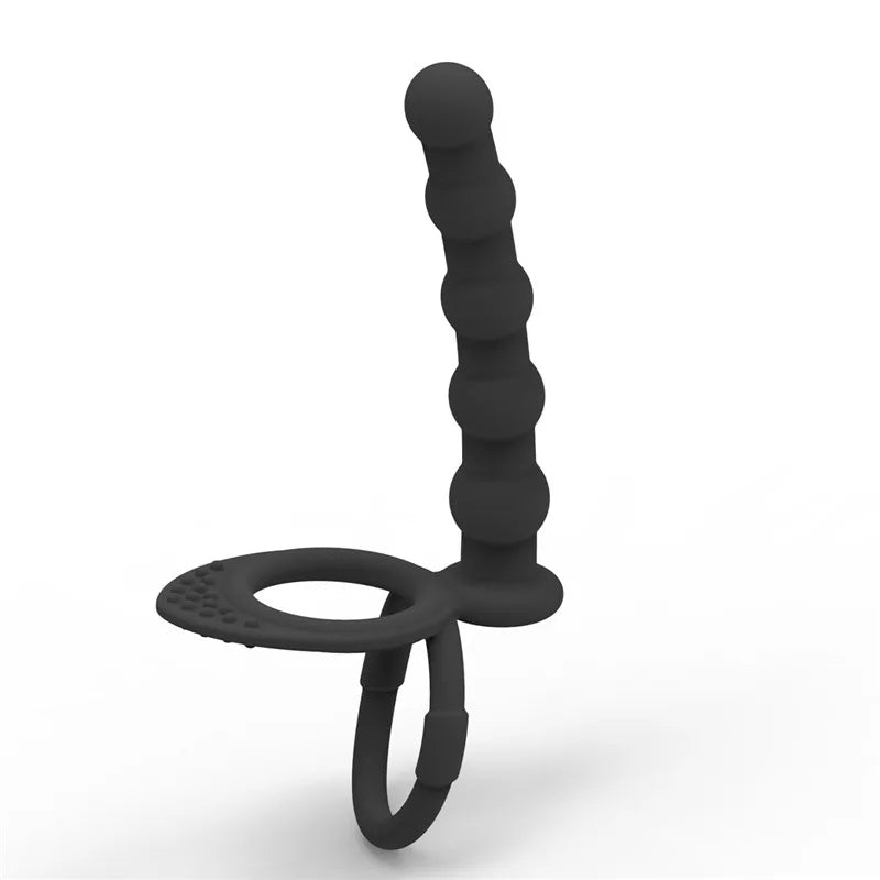 Vibromasseur double pénétration en silicone – Plug anal et jouet pour couple