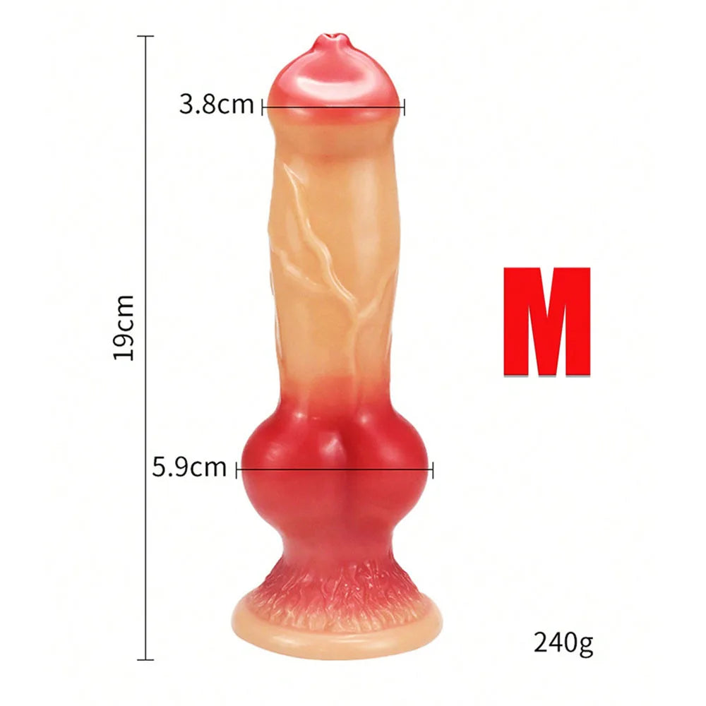 Gode énorme animal/chien, pénis réaliste avec ventouse, gros plug anal, bite géante monstrueuse, fournitures pour adultes pour hommes et femmes