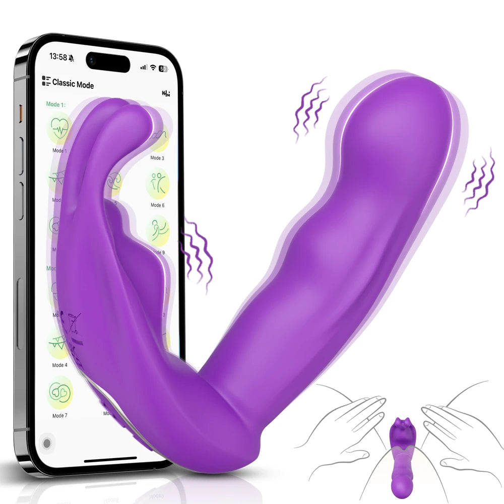 Vibromasseur point G avec application, culotte vaginale, vibromasseur lapin pour femme, stimulateur de clitoris, masturbateur féminin, jouets sexuels pour adultes