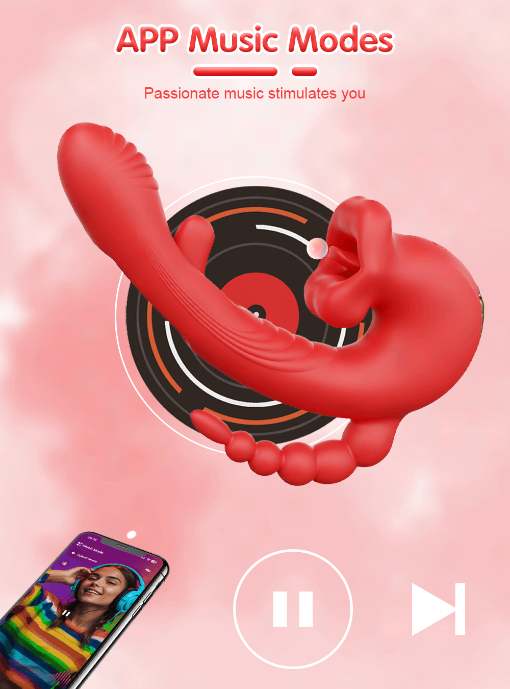 Vibromasseur à langue pivotante pour femme, outil de masturbation féminine, jouet sexuel, stimulateur de vibrations, gode rose, jouets sexuels pour 18 adultes