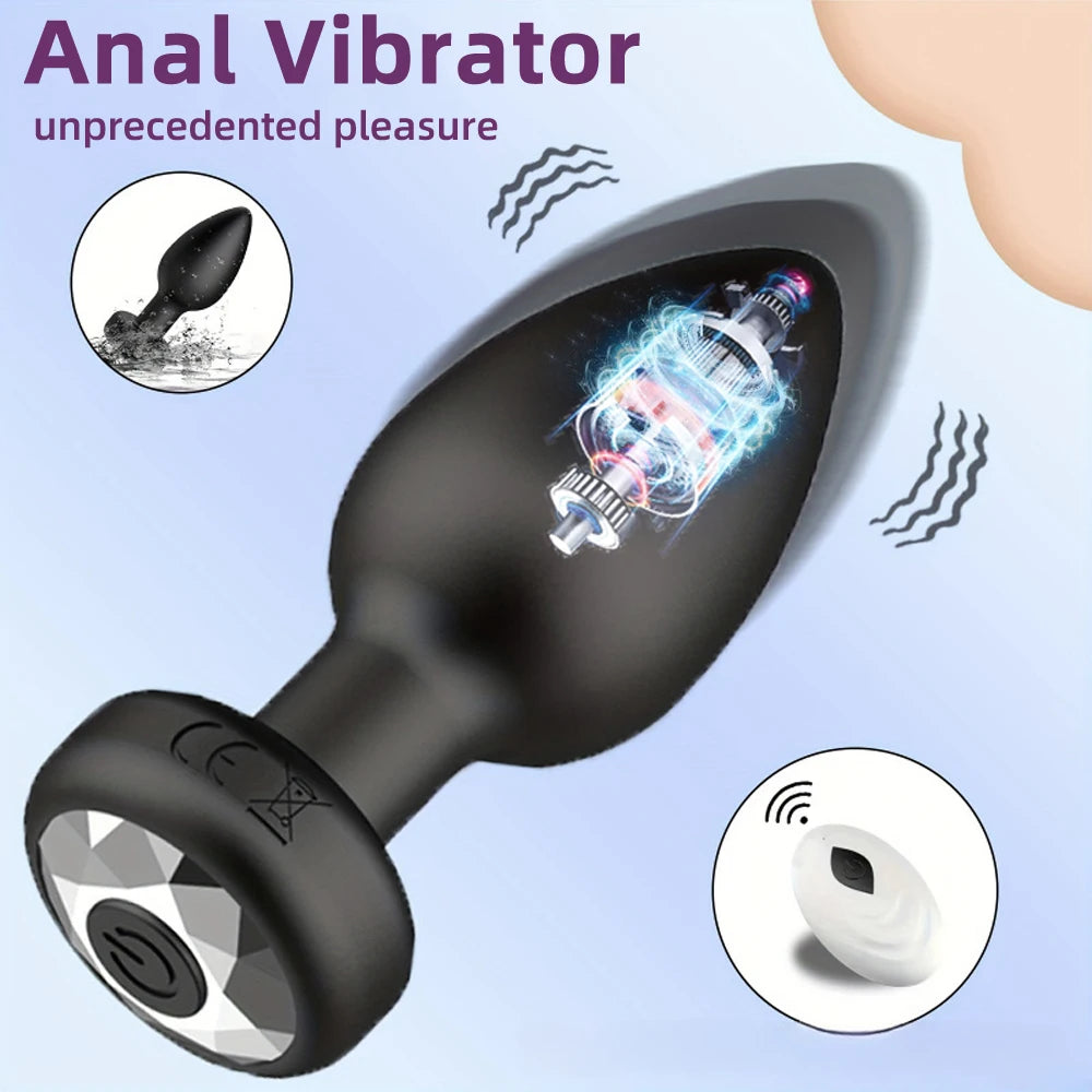 Vibromasseur anal sans fil avec télécommande, plug anal, masseur de prostate, masturbateur vaginal féminin, jouets sexuels pour adultes, femmes et hommes gays