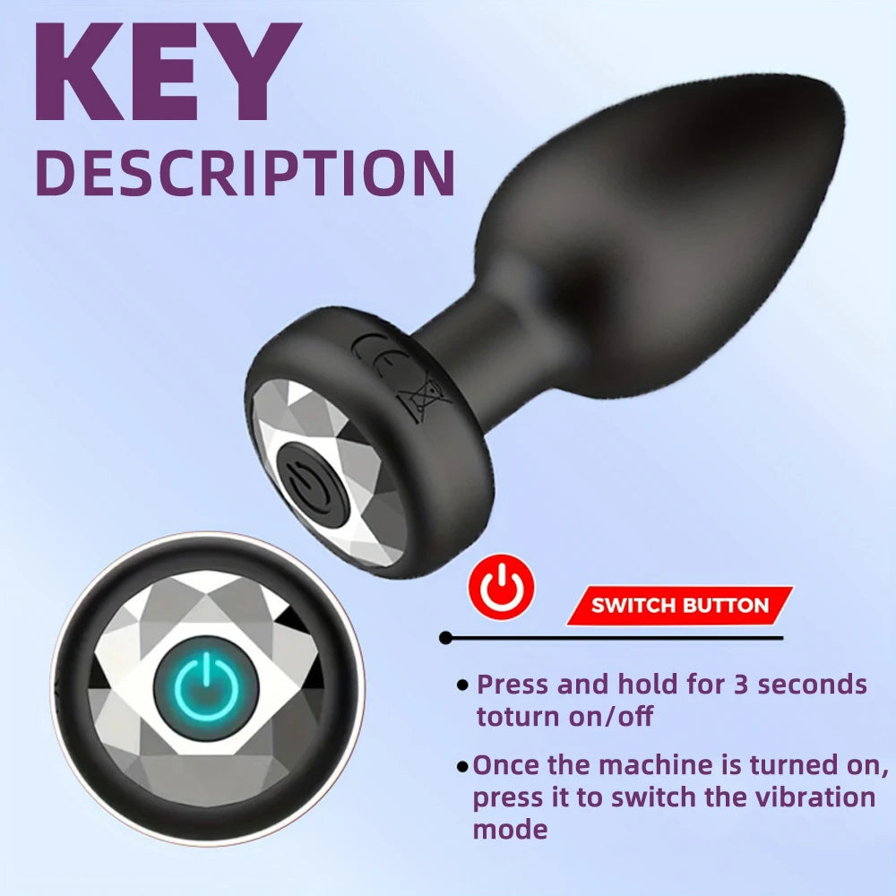Vibromasseur anal sans fil avec télécommande, plug anal, masseur de prostate, masturbateur vaginal féminin, jouets sexuels pour adultes, femmes et hommes gays