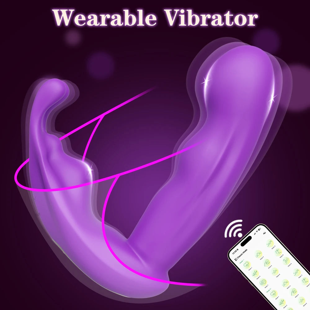 Vibromasseur point G avec application, culotte vaginale, vibromasseur lapin pour femme, stimulateur de clitoris, masturbateur féminin, jouets sexuels pour adultes